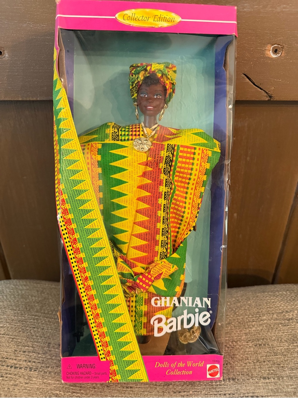 1996 Mattel Ghanian Barbie doll from the Dolls of the World Collector Edition,